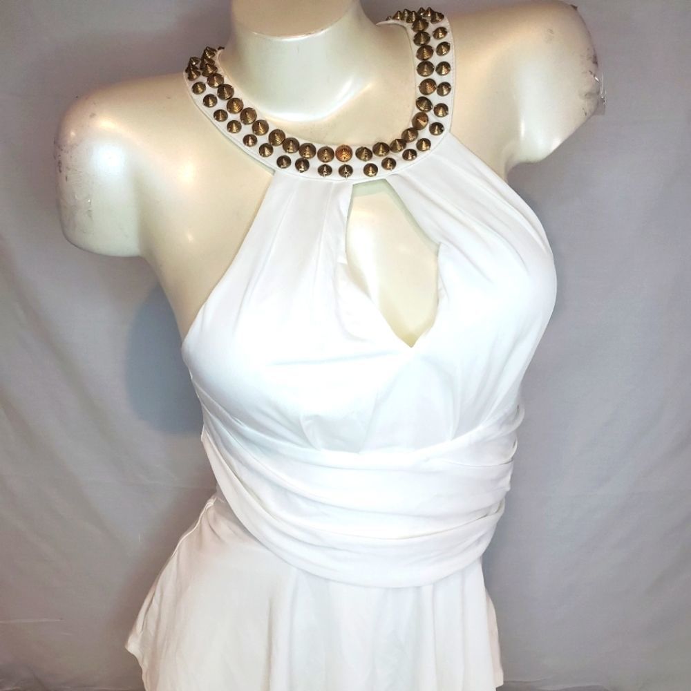 Bebe Sleeveless white top